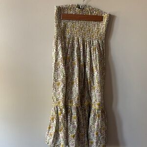 Faith & Zoe floral cinched waist maxi skirt. Size S